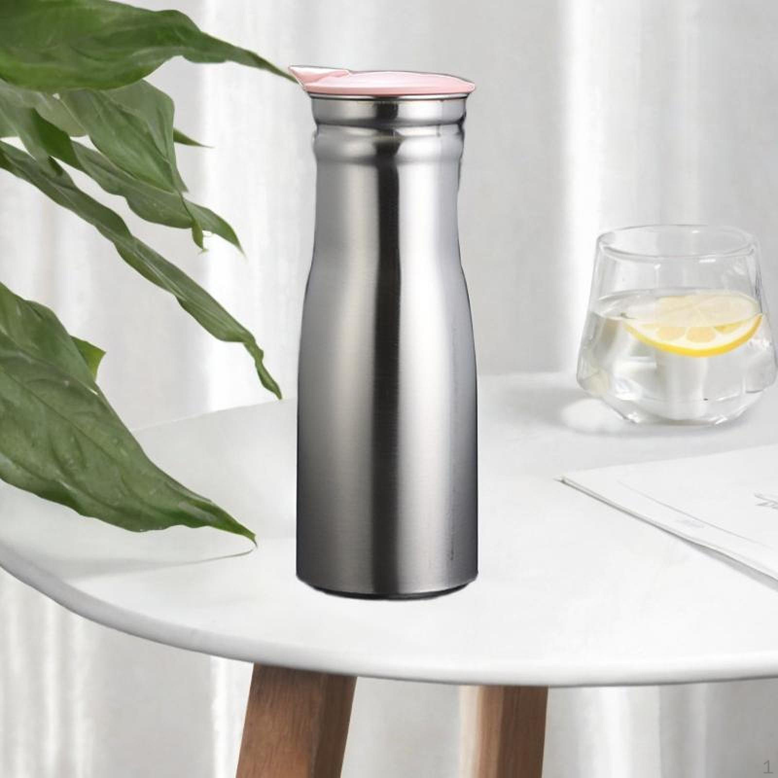 

100 мл Кувшин для воды из нержавеющей стали, Чайник, Современный диспенсер для напитков для дома, Ресторанов, Pink Lid