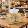 1pc Vintage Rustic Classic Tissue Box, Tree of Life Illustration Perfect for Outdoor Gatherings, Daily Desktop Use, And Suitable for Bedrooms, Living 