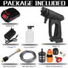 Cordless High Pressure Washer Spray Water Gun 15000mAh Car Wash Pressure Water Nozzle Cleaning Machine for 18V Battery