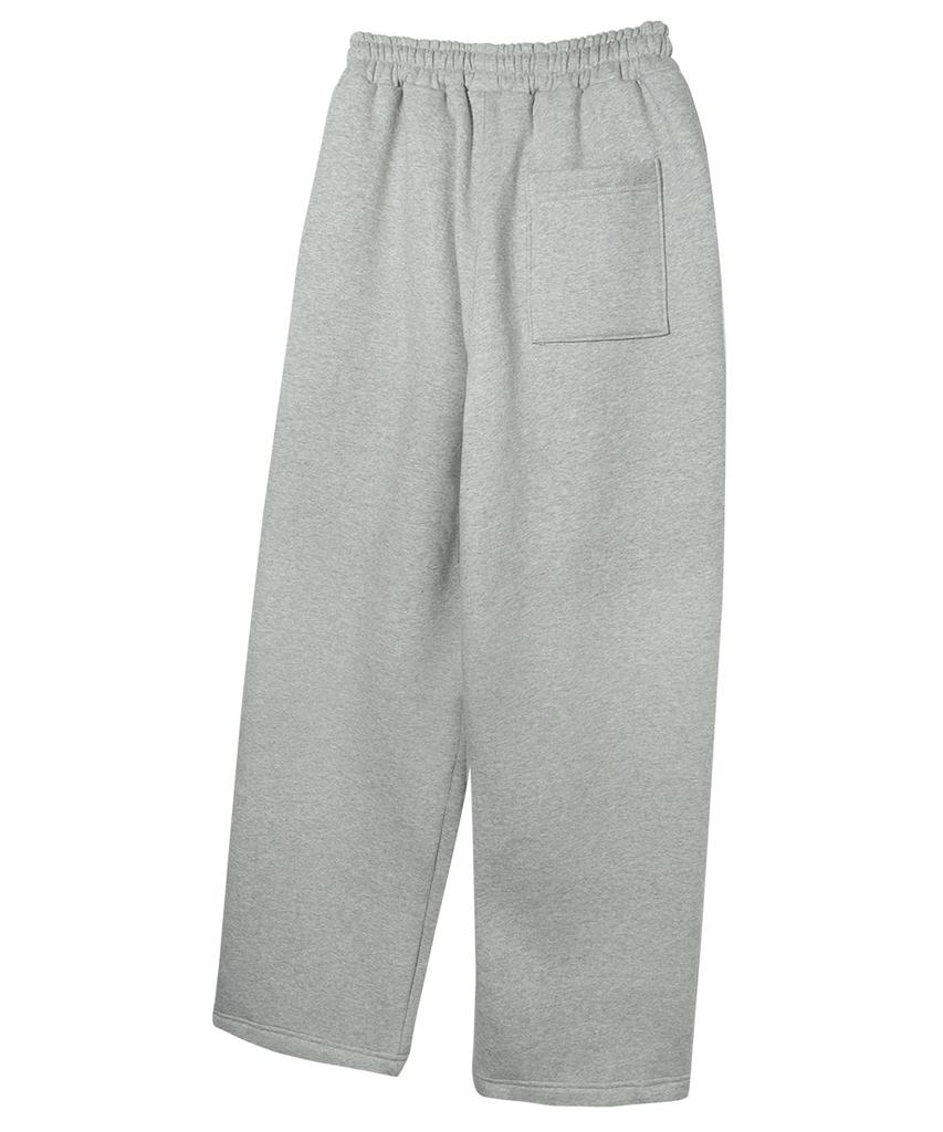 GAINSBORO One-Pleat Wide Sweatpants_Melange Grey