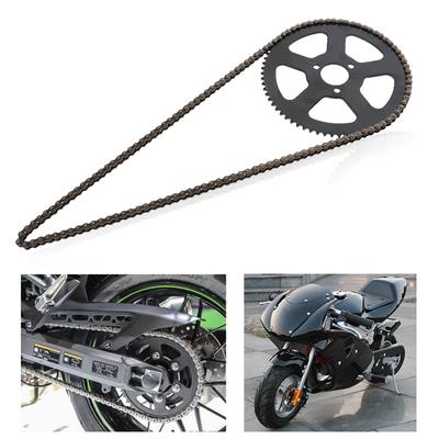 Motorrad 25H 68T 68 Zähne Hinterrad Reifen Kettenradscheibe mit 68 Gliedern Kette Ersatz für 49cc 2 Takt Mini Pocket Bike
