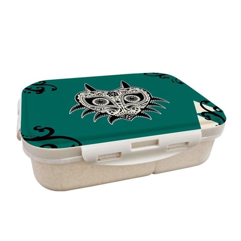 Anime Cartoon Zelda Printed Wheat Straw Lunch Box
