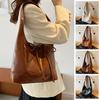 New Deisgn Y2k Shoulder Bag Large Capacity Leather Tote Bag Fashion Bow Underarm Bags  Handbag