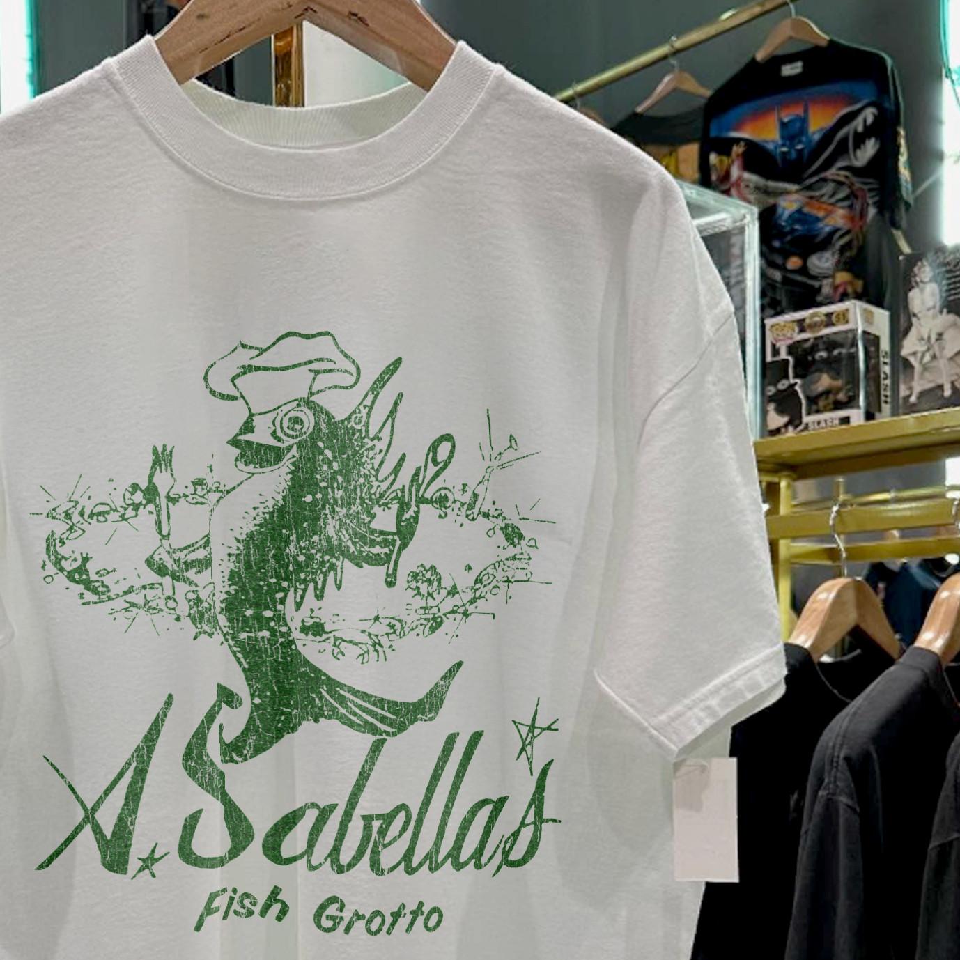 A. Sabellas Fish Grotto San Fran Promo T-Shirt White XXL S