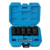 A60Z6 Pieces Of Broken Nut Extractor With 17Mm, 19Mm, 21Mm, 23Mm, 27Mm Sleeve And Central Piercing Rod Nut Removal Tool Kit Reus