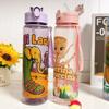 750ML Italienische Brainrot Wasserflasche Outdoor Trinken Cartoon Sportbecher Tung Tung Tung Sahur Tralalero Tralala Weihnachtsgeschenk