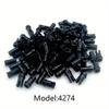 200pcs 2780 Pin with Friction + 4274 Technical Pin 1/2 Building Block Bricks Connector Technical Accessories Parts toy