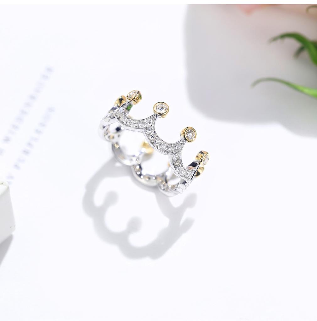 Jewelry Best Selling Gold Plated Crown Ring Women'S Seiko Accessories