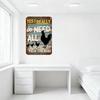 Vintage Rustic Metal Sign 'YES I REALLY do NEED ALL THESE CHICKENS' with Rooster & Chickens Silhouettes for Farmhouse Home Decor