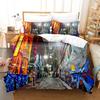 Graffiti Duvet Cover Set King/Queen Size Kid Boys Youth Modern Wall Urban Street Art Painting Polyester Bedding Set Pillowcases