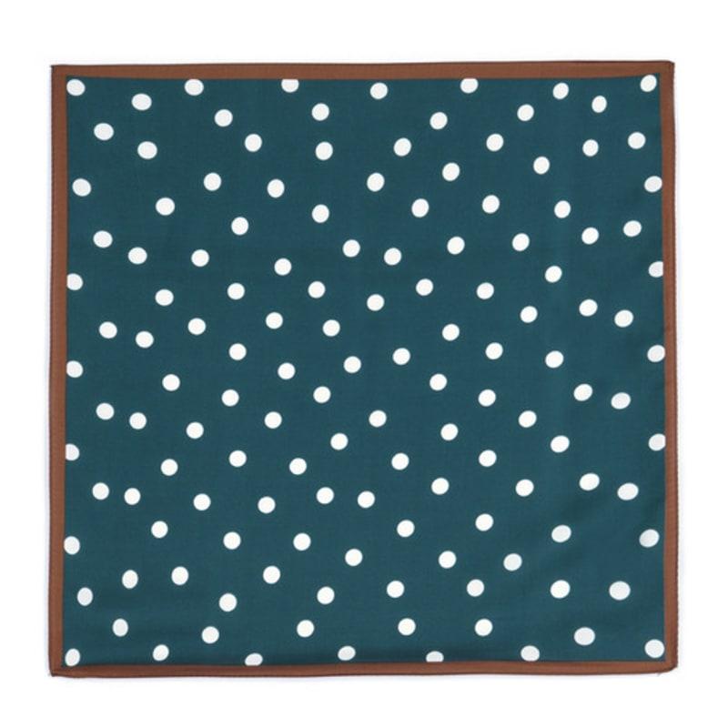 DOYOUKNOWMC ALL SEASON Golf Thick Dot Print Green Scarf