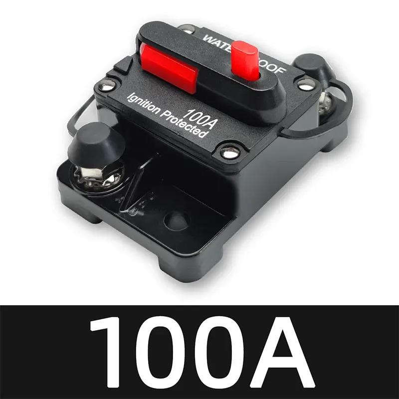 30A To 300A 12V-48V Circuit Breaker Power Protect Fuse Trolling with Reset Waterproof Car Boat 80A 100A 200A 250A Circuit Breaker 6