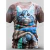 2026 New Lovely Kitten Cat 3D Print T-shirt Men Women Fashion Animal Sport Tops