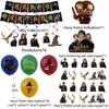 Harry Party Potter Decorations Cake Toppers Spiral Pull Flags Aluminum Set Foil