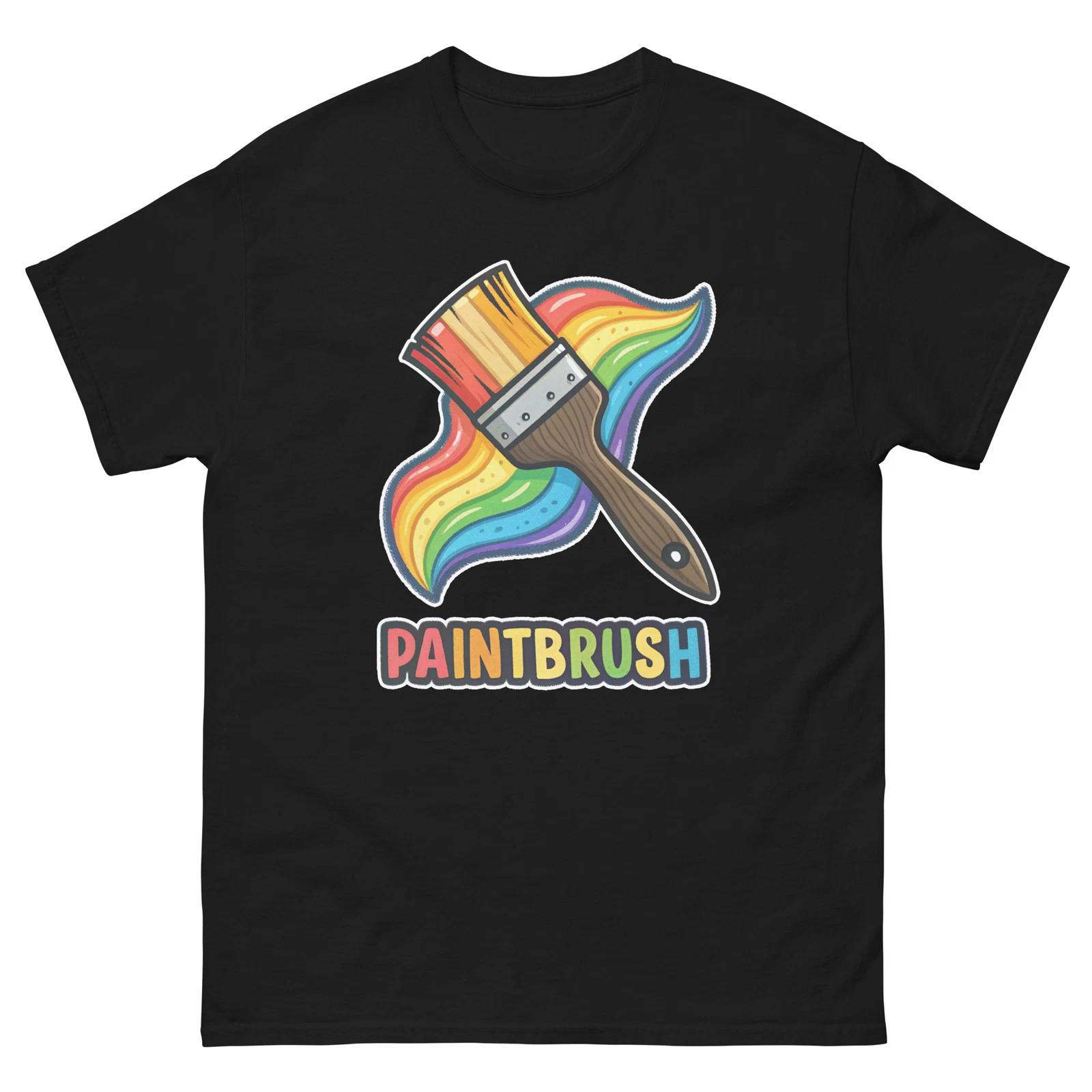Paintbrush School Classroom Object Office Teacher T-Shirt XL
