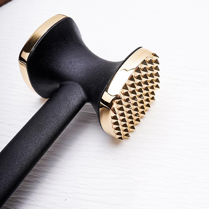 Heavy-Duty Kitchen Meat Mallet With Rubber Handle And Alloy Hammer Head For Easy Pounding And Tenderizing Of Meat