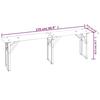 VidaXL Ensemble de tables à bière pliantes 3 pcs bois massif de sapin 363113