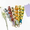 Flower Keychain Hand Woven Daisy Bracelet Pendant Bohemian Style Charm for Phone Bag Backpack Fashion Gift