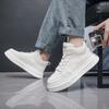 Fashion Autumn Winter Casual High-top Board Shoes for Men Fashion Soft-soled Cow Leather Men's Sneakers Designer Platform Sports Shoes