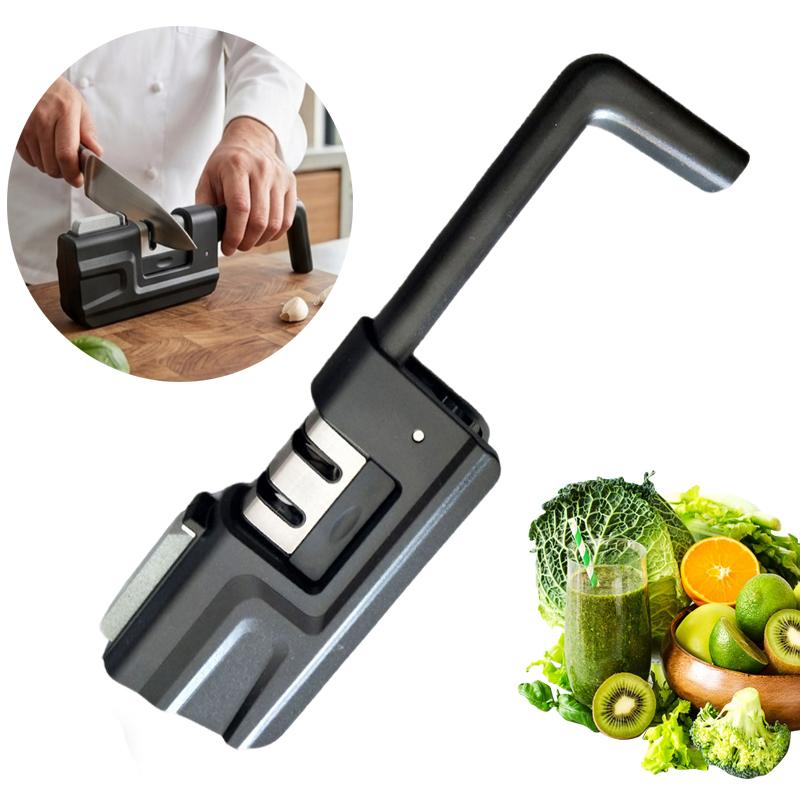 Knife Sharpener Home-use Polish Blades Best Kitchen Scissor Knife Quick Sharpening Tool Non-slip Base Whestone Accessories