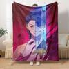 K-POP Anime Dívčí Skupina Čtyři Roční Období Měkká Teplá Přikrývka Celoroční Silně Pletená Polyesterová Přehoz na Postel, Kempování, Cestování Perfektní Dárek