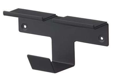Yamazaki Jitsugyo [Gipskartonpinzette und Holzschrauben im Lieferumfang enthalten] Wand-Smartphone- und Kopfhörerhalter, Schwarz, ca.. B14 x T5,5 x H7,1 Smart Wall