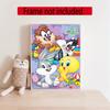 Looney Tunes 5D Diy Diamond Painting Round Diamond Mosaic Suitable For Beginners Diamond Painting Rhinestones Gift Frameless