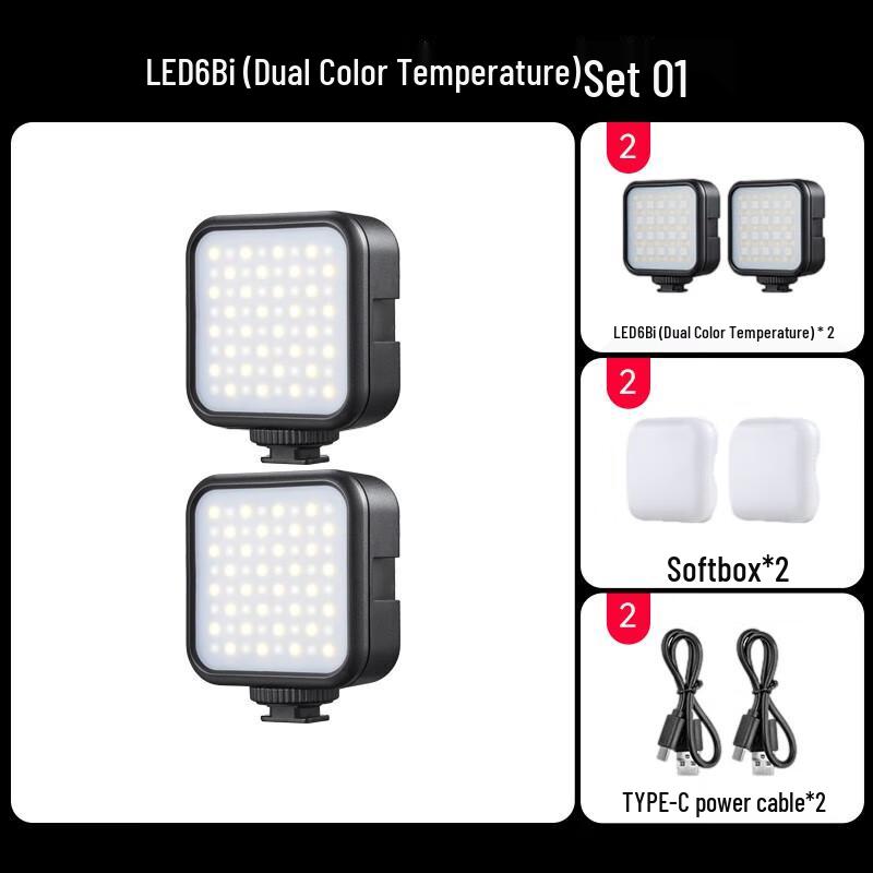 Godox LED6Bi Bi-color LED Light (2-Pack)