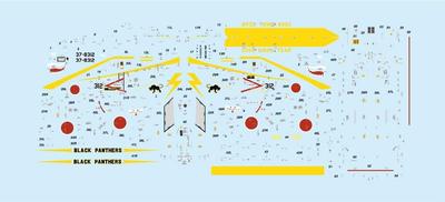 PLATZ 1/72 Scale JD-37 Decals for the JASDF F-4EJ Kai 3rd Air Wing, 8th Squadron "Black Panther" Plastic Model Kit