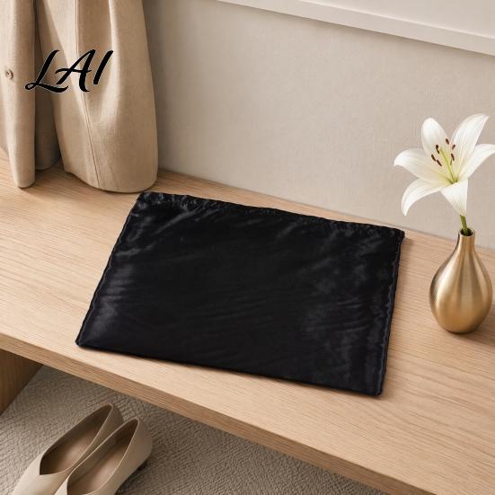 Protective Bag for Leather Purses Dust Cover Bag Drawstring Design Satin Storage Pouch Large Capacity Soft Pouch Travel Portable Luxury Protection