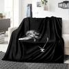 1pc 2PacHip Hop Blanket Soft Lightweight All Season Multi Purpose Throw for Sofa, Bed, Office & Picnics, French Style with Iconic Album Art & Quotes