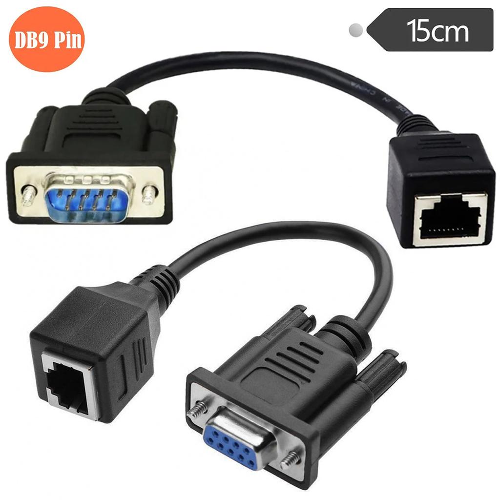 Vielseitiges DB9 Buchse/Stecker auf RJ45 Verlängerungskabel für verschiedene Anwendungen Genießen Sie mehr Flexibilität und Benutzerfreundlichkeit