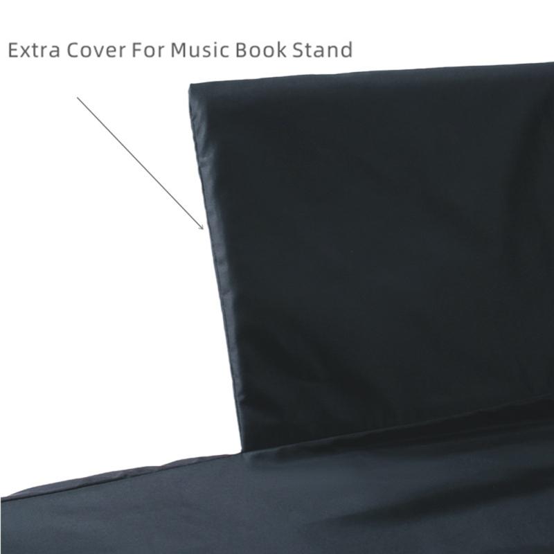 88-key Electric Piano Keyboard Dust Cover With Additional Music Sheet Stand Cover Waterproof