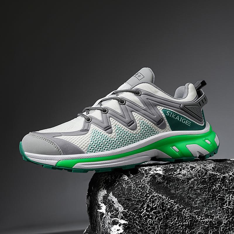 Nové designové trailové běžecké boty pánské terénní tenisky lehké protiskluzové outdoorové horolezecké sportovní boty pánská obuv