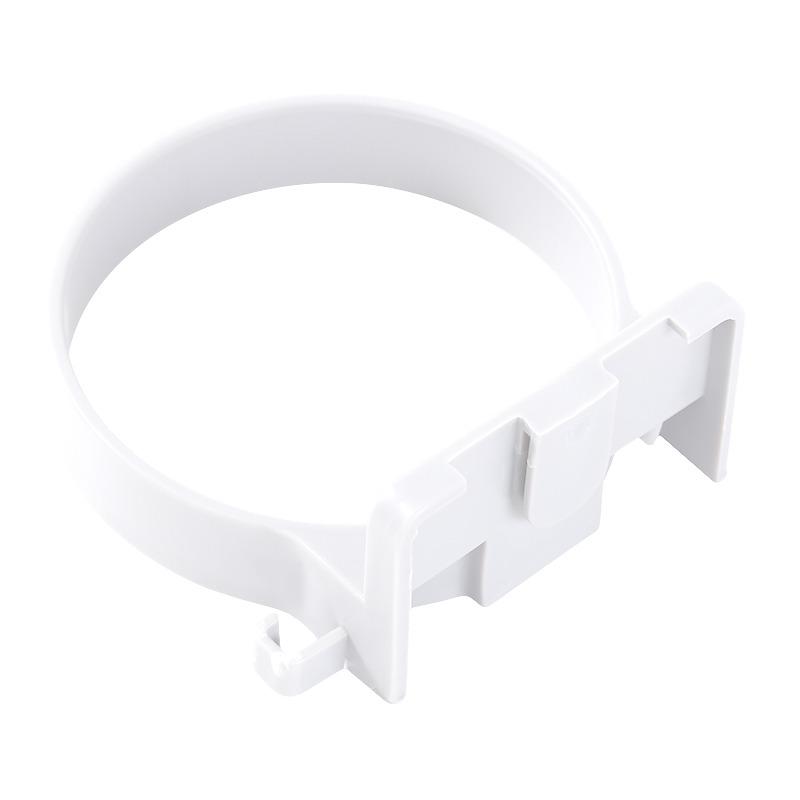 Bathroom Hair Dryer Holder Stand with Shelf Wall Mounted Organizer for Hair Dryer Styling Tools & Toiletries Space Saving Storage Rack