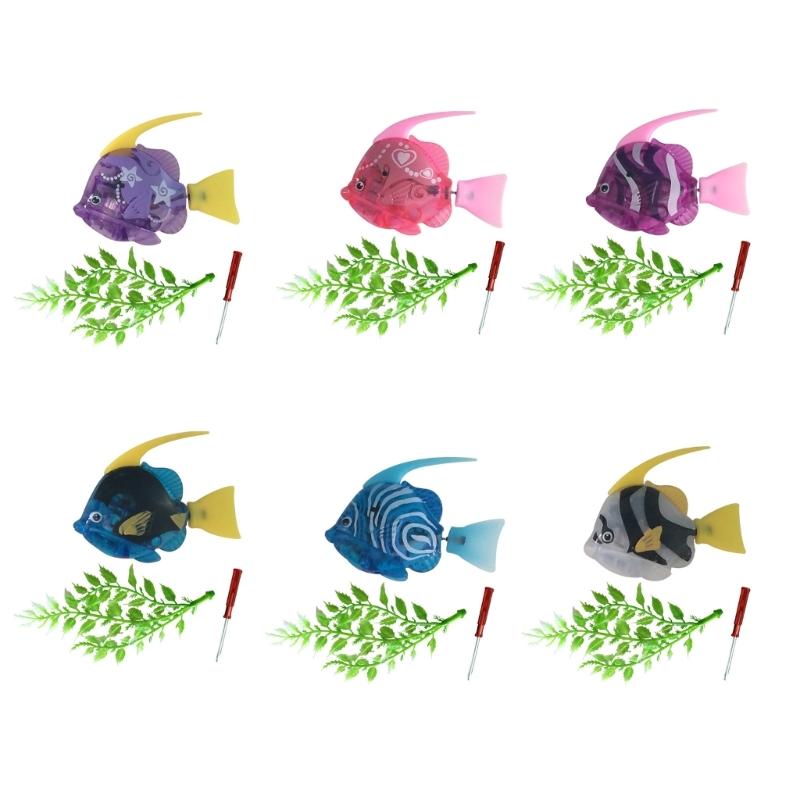 Interactively Robot Fish Toy Swimming Bath Plastic Fish Toy Limp Fish Toy for Cats Entertainment and Stress Reliefs