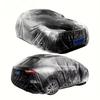 2025 Heavy-Duty PE Film All-Weather Car Cover - Suitable for Waterproof and Dustproof Vehicles, with a Transparent Hood