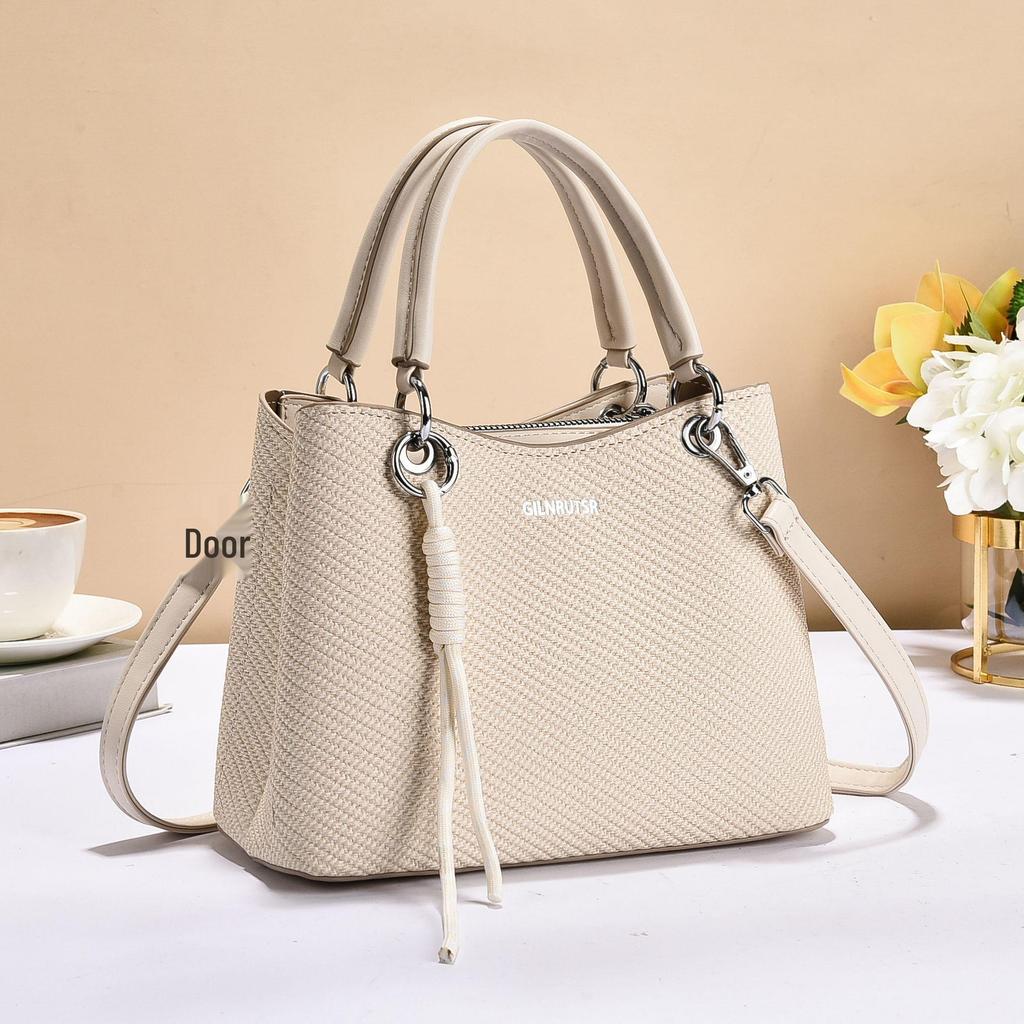 Trendige Damen-Schulter- und Umhängetasche im koreanischen Stil - Vielseitige große Tasche für Damen