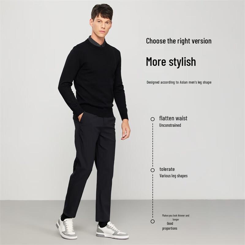 Men's Wrinkle-Resistant Business Casual Trousers