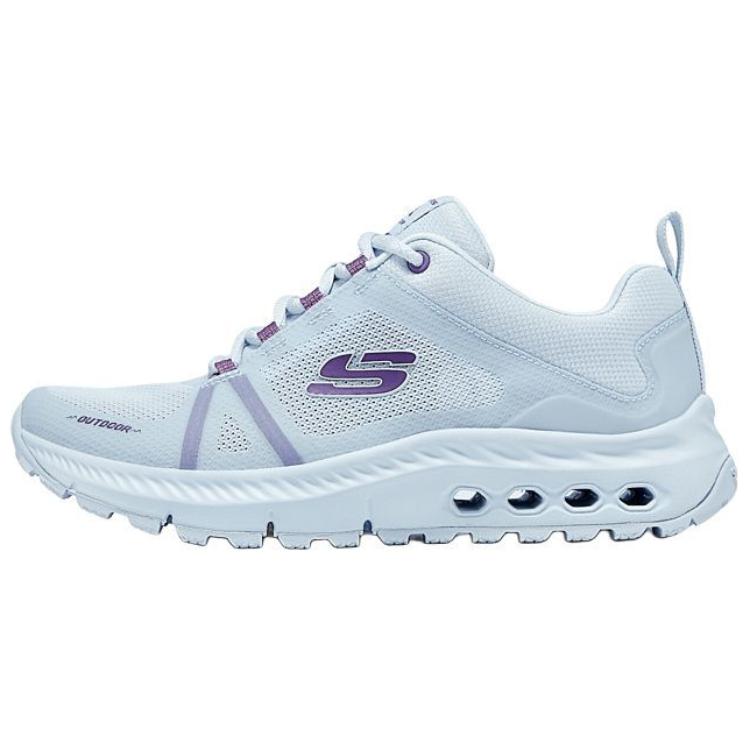 Skechers Outdoor Womens Versatile Comfortable Shock Absorbing Low Top Outdoor Functional Shoes Women shoes Blue Purple 180154-BLPR 36