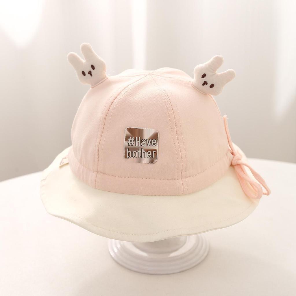 Adorable Bear Baby Sun Hat, Spring-Autumn Style for Newborns & Toddlers