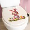 Easter Egg Bunny Bathroom Bathroom Beautification Decorative Stickers