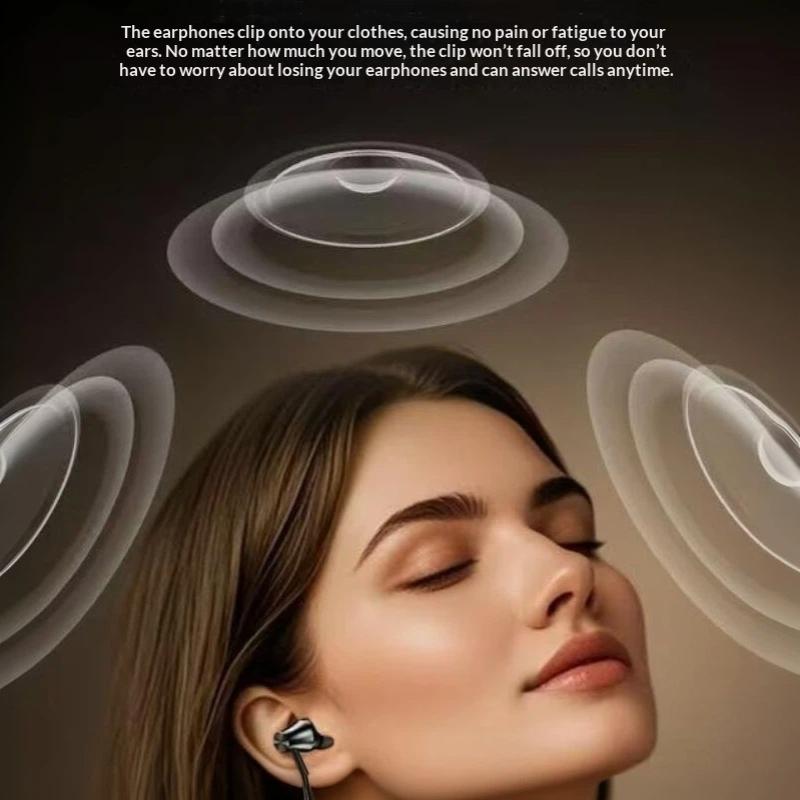1 Set 20H Play Surround Sound Headsets Clip-On Hd Screen Bluetooth Headphones Noice Reduction Wireless Earphones
