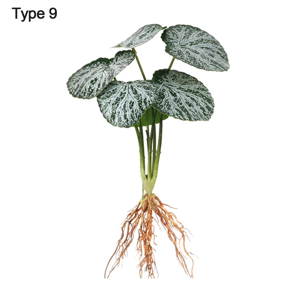 Party Supplies Desktop Ornament Office Shop Simulation Greenery Plant Wall Artificial Hydroponic Plants With Root