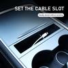 Mobile Phone Storage Box for Tesla Model 3 Y Central Control Embedded Card Key Phone Charging Cable Organizer Case 2025-2025