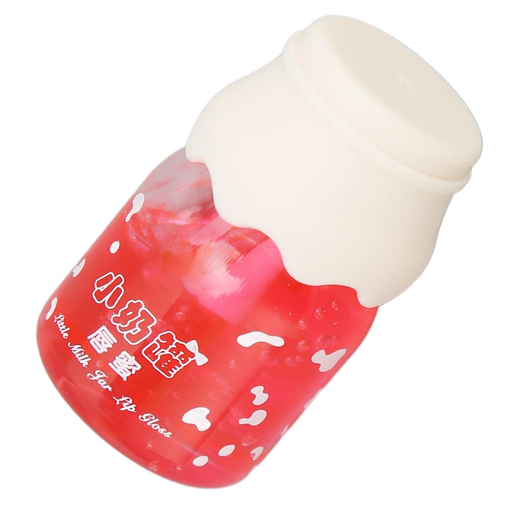 Moisturizing Lip Oil Women Milk Can Shaped Mild Repair Hydrating Lip Gloss for Dry Chapped Lips