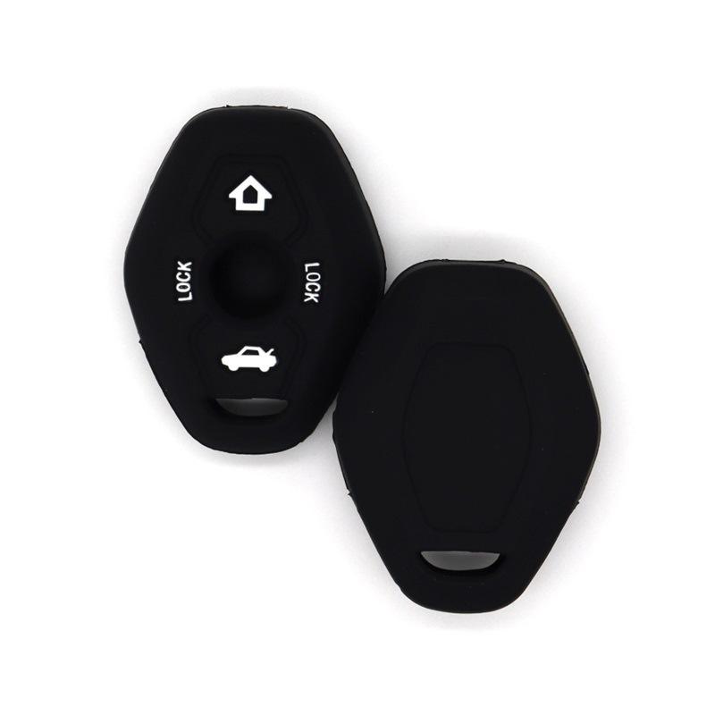 

Suitable for BMW straight 2-button BMW motorcycle silicone key protection bag case multi-color ready stock чёрный