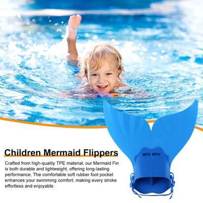 Meerjungfrauenflossen-Schwimmübung, verstellbare Meerjungfrauenflossen-Badeanzüge, Schwimmtrainingshilfe