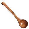 Large Wood Soup Ladle Long Handle for Serving Hot Pot Ramen Porridge Kitchen Cooking Spoon Wooden Ladle
