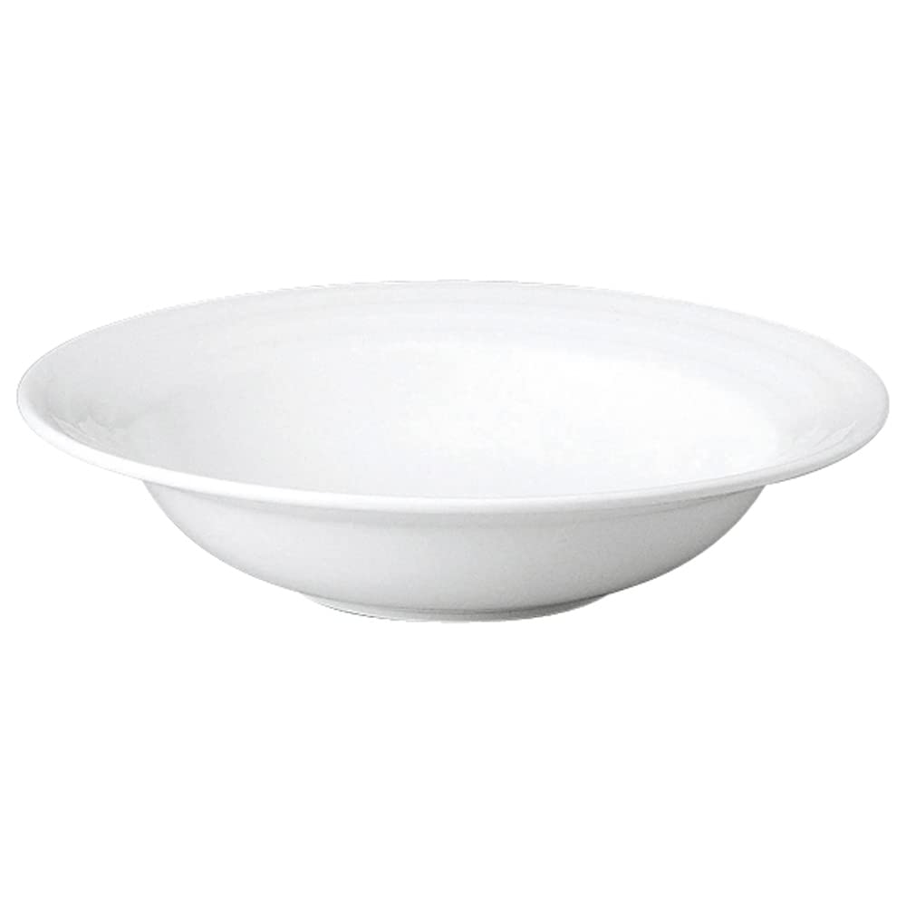 NARUMI PATIA Bowl, 27cm, White, Simple Rim, Pasta, Microwave and Dishwasher Safe, 40610-5341
